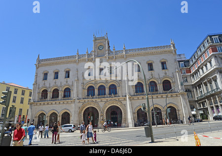 Bahnhof Rossio, Lissabon, Portugal Stockfoto