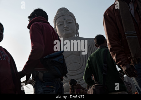 Große Buddha-Statue. Bodhgaya, Bihar, Indien Stockfoto