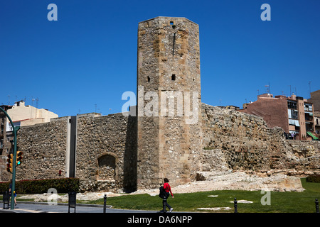 Turm der Nonnen auf den römischen Zirkus Ruinen von Tarraco Unesco World Heritage Site Tarragona Katalonien Spanien Stockfoto