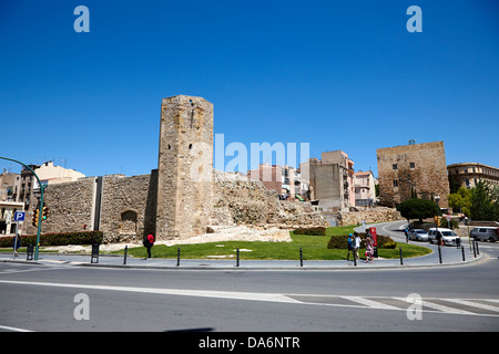 Turm der Nonnen auf den römischen Zirkus Ruinen von Tarraco Unesco World Heritage Site Tarragona Katalonien Spanien Stockfoto