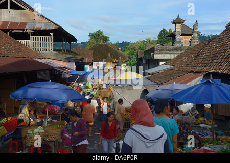 Indonesien, Bali, Sidemen, seine Morgenmarkt von Obst und Gemüse vor allem Stockfoto