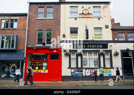 Außenseite des dem FENTON Pub in der Nähe Uni in Leeds West Yorkshire England UK Stockfoto