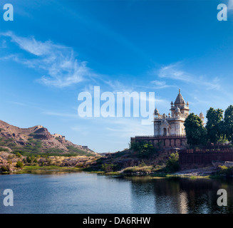 Jaswanth Thada Mausoleum, Jodhpur, Rajasthan, Indien Stockfoto