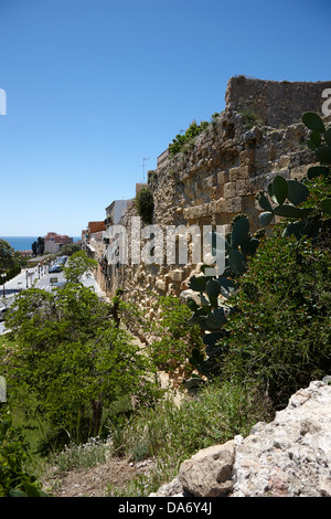 Stadtmauern in die römischen Ruinen von Tarraco Unesco World Heritage Site Tarragona Katalonien Spanien Stockfoto