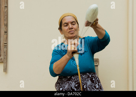 Ägypten, Provinz Hatay Antakya, Seidenweberei Yilmaz Ipekcilik Stockfoto