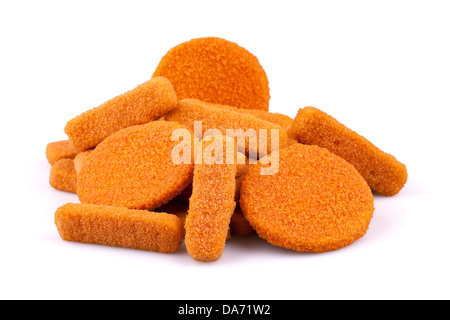 Fischstäbchen und Fischkuchen Burger Stockfoto