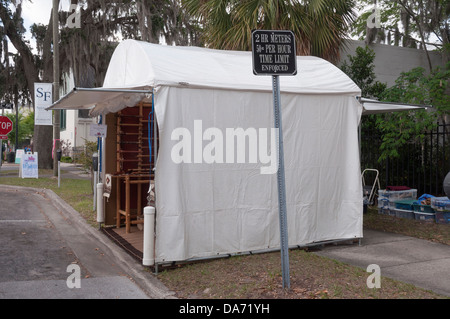 Künstler-Stand auf der Frühling Arts Festival Gainesville Florida. Stockfoto