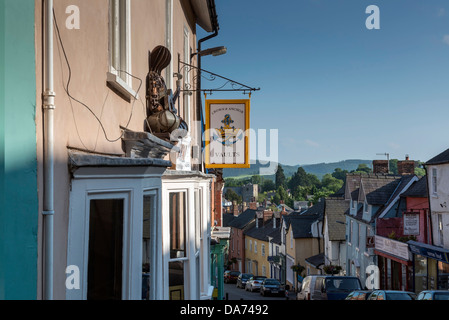 High Street, Bishop's Castle, Shropshire, England, Großbritannien Stockfoto