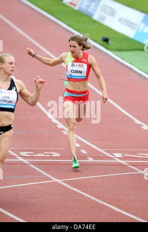 Lausanne, Schweiz. 4. Juli 2013. IAAF Diamond League Leichtathletik Leichtathletik-Meeting. 100m Frauen Michelle SUI Credit: Action Plus Sport/Alamy Live News Stockfoto