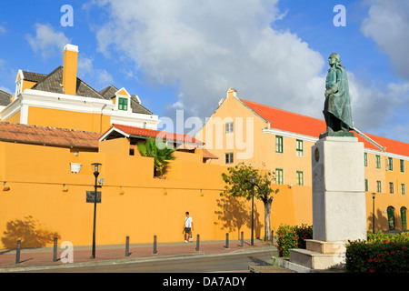 Allgemeine Jefe Manuel Carlos Piar, Fort Amsterdam, Punda Bezirk, Willemstad, Curaçao, Karibik Stockfoto