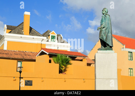 Allgemeine Jefe Manuel Carlos Piar, Fort Amsterdam, Punda Bezirk, Willemstad, Curaçao, Karibik Stockfoto