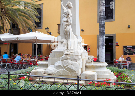 Plaza Hurtado Mendoza in Vegueta Bezirk, Stadt von Las Palmas, Insel Gran Canaria, Kanarische Inseln, Spanien, Europa Stockfoto