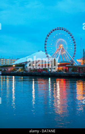 Navy Pier in Chicago, IL Stockfoto
