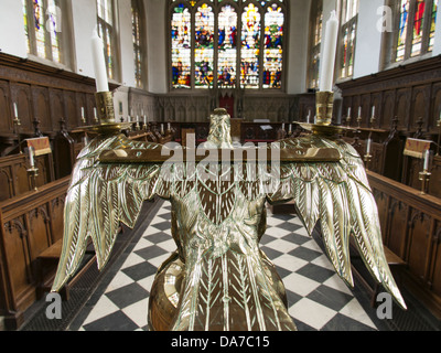 Adler-Pult in der Kapelle des Wadham College, Oxford 3 Stockfoto