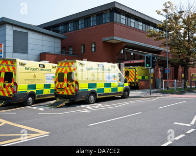 Unfall- und Notfall Tameside allgemeines Krankenhaus, Ashton-unter-Lyne, größere Manchester, UK. Stockfoto