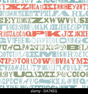 nahtlose Muster von Vintage gemischte Holztypen Stockfoto