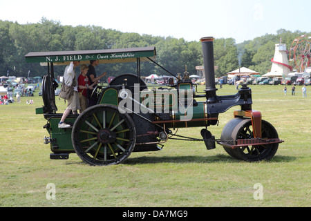 Aveling & Porter Road Roller 11675 gesehen bei Wiston Steam Rally 2013 Stockfoto