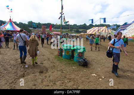 Der Park-Bühne-Arena auf dem Glastonbury Festival 2013 Stockfoto