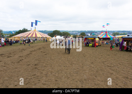 Der Park-Bühne-Arena auf dem Glastonbury Festival 2013 Stockfoto