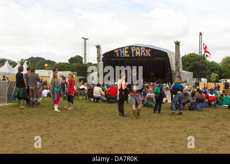 Der Park-Bühne auf dem Glastonbury Festival 2013 Stockfoto