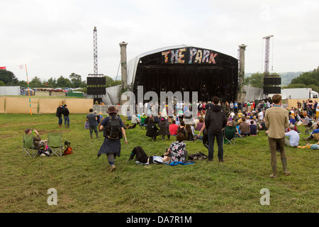 Der Park-Bühne auf dem Glastonbury Festival 2013 Stockfoto