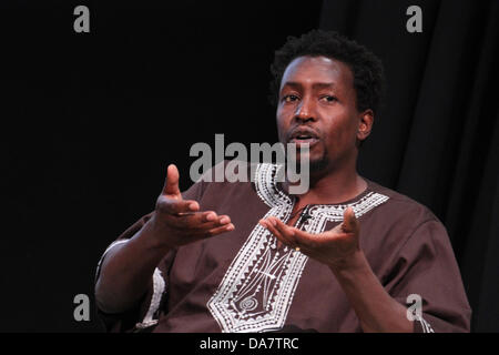 London, UK. 6. Juli 2013.  Schriftsteller Mukoma Wa Ngugi sprechen über sein Buch "Nairobi Heat". Bildnachweis: David Mbiyu/Alamy Live-Nachrichten Stockfoto