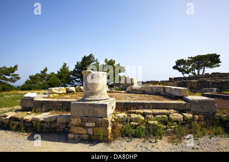 Archäologische Stätte des antiken Kamiros auf der Insel Rhodos, Griechenland. Stockfoto