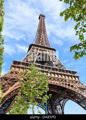 Der Eiffelturm in Paris Stockfoto
