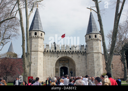 Das Tor der Anrede im Topkapi Palast in Istanbul Türkei Stockfoto