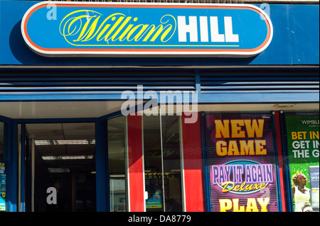 Buchmacher William Hill, Großbritannien. Stockfoto