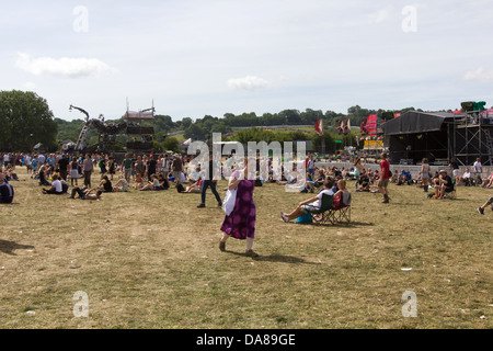 Glastonbury Festival 2013, Somerset, England, Vereinigtes Königreich. Stockfoto