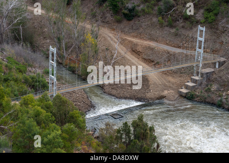 Die Hängebrücke am Mt Bold Reservoir South Australia Stockfoto