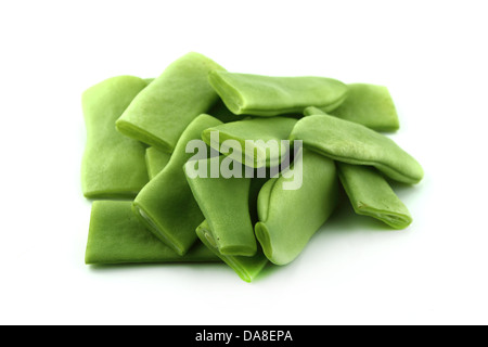 Gefrorene grüne Bohnen zum Kochen Stockfoto