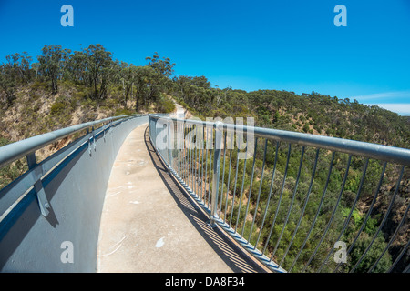 Die Sturt Schlucht Hochwasserschutz Damm Hochwasser Großveranstaltungen im Sturt River zu verhindern. Stockfoto