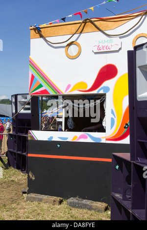 Die Wow Schiff Stufe Silber Hayes früher Tanz Dorf am Glastonbury Festival 2013. Stockfoto