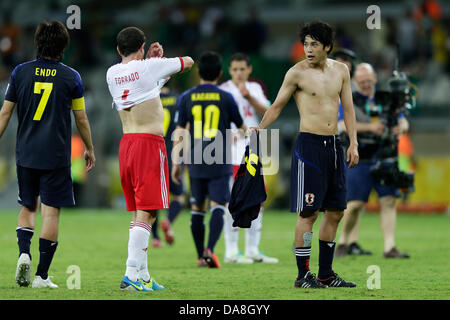 Atsuto Uchida (JPN), 22. Juni 2013 - Fußball / Fußball: FIFA Confederations Cup Brasilien 2013 Gruppe A match zwischen Japan 1-2 Mexiko im Estadio Mineirão, Belo Horizonte, Brasilien. (Foto: AFLO) Stockfoto