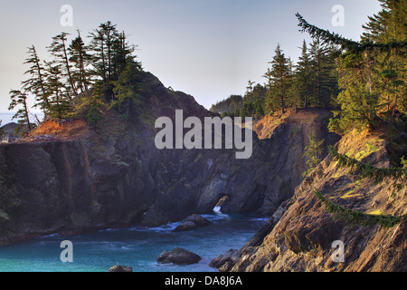 USA, USA, Amerika, Oregon, Brookings, Küste, Bandon Strand, Küste, Face Rock State Park, Samuel Boardman, State Pa Stockfoto