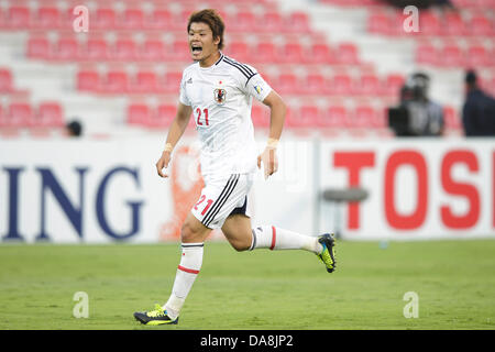 Hiroki Sakai (JPN), 11. Juni 2013 - Fußball / Fußball: FIFA WM Brasilien 2014 asiatische Qualifikation Finale Runde Gruppe B zwischen Irak 0-1 Japan Al-Arabi Stadium, Doha, Katar. (Foto: AFLO) Stockfoto