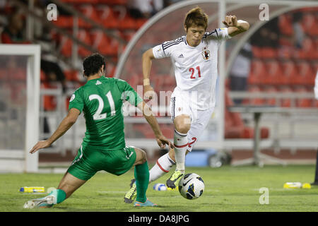 Hiroki Sakai (JPN), 11. Juni 2013 - Fußball / Fußball: FIFA WM Brasilien 2014 asiatische Qualifikation Finale Runde Gruppe B zwischen Irak 0-1 Japan Al-Arabi Stadium, Doha, Katar. (Foto: AFLO) Stockfoto