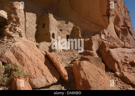 USA, USA, Amerika, Utah, Bluff, Nordamerika, vier Ecken, Colorado Plateau, Fluss, San Juan, Butler waschen, Ruine, St Stockfoto