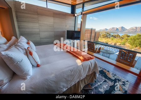 Saffire Freycinet, Luxus Lodge Unterkunft im Freycinet National Park Tasmanien, Australien. Stockfoto