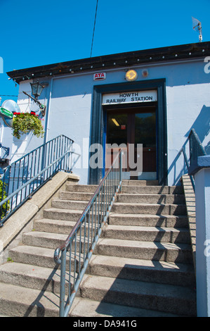 Eisenbahn Station außen Howth-Halbinsel in der Nähe von Dublin Irland Europa Stockfoto