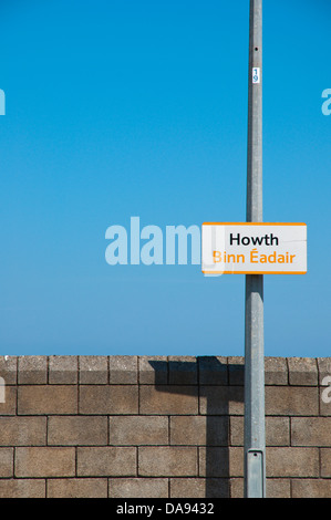 Railway Station Howth Halbinsel in der Nähe von Dublin Irland Europa Stockfoto