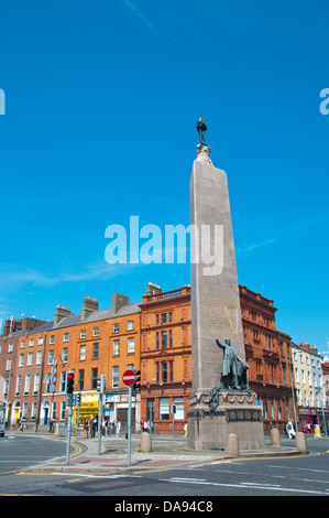 Parnell Monument (1911) O' Connell Street obere Dublin Irland Mitteleuropa Stockfoto