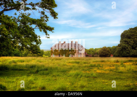 altes Herrenhaus auf dem Land of Dorset, Großbritannien Stockfoto