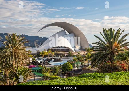 Hörsaalgebäude, Calatrava, Kanaren, Kanarischen Inseln, Santa Cruz De Teneriffa, Santa Cruz, Teneriffa, Teneriffa, Architektur Stockfoto