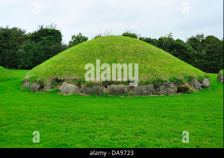 EU, Unesco, archäologische Stätte, Archäologie, Boyne, Bru Na Boinne, Cnobha, County Meath, Donore, Europa, Europäische Union, Histor Stockfoto