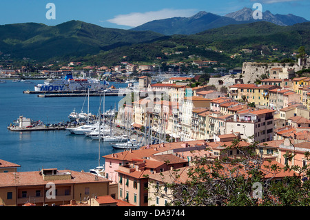 Hafen Portoferraio Elba Toskana Italien Stockfoto