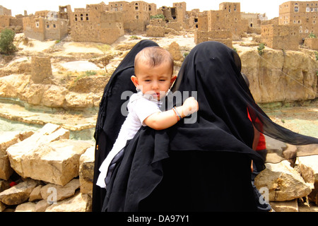 Republik Jemen, Sana ' a, Naher Osten. Eines der ältesten kontinuierlich bewohnt Städte und eine der Hauptstädte der Ighest. Stockfoto