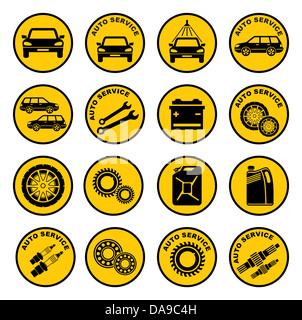 Auto-Reparatur-Service-Symbol Stockfoto